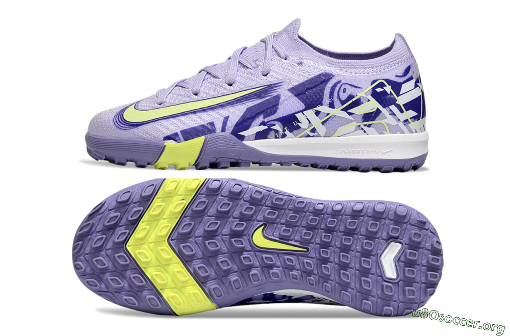 Nike Air Zoom Mercurial Vapor 16 Elite TF Football Shoes - Purple/Yellow 1