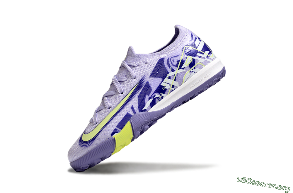 Nike Air Zoom Mercurial Vapor 16 Elite TF Football Shoes - Purple/Yellow 4