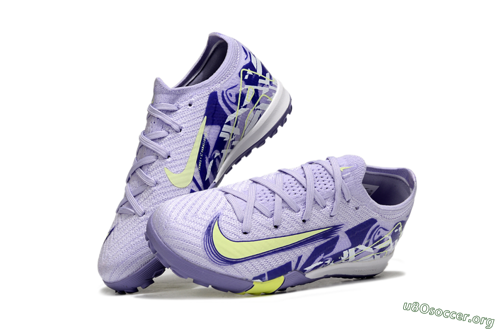 Nike Air Zoom Mercurial Vapor 16 Elite TF Football Shoes - Purple/Yellow 3