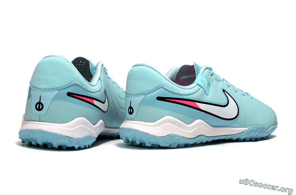 Nike Tiempo Legend 10 Academy TF Football Shoes - Jade/White/Pink 6
