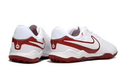 Nike Tiempo Legend 10 Academy TF Football Shoes - White/Red