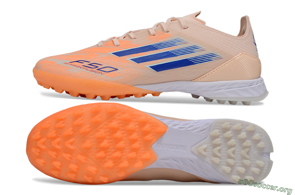 Adidas F50 Elite TF Football Shoes - Orange/Blue/White 1