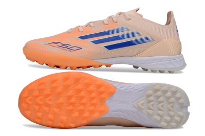 Adidas F50 Elite TF Football Shoes - Orange/Blue/White