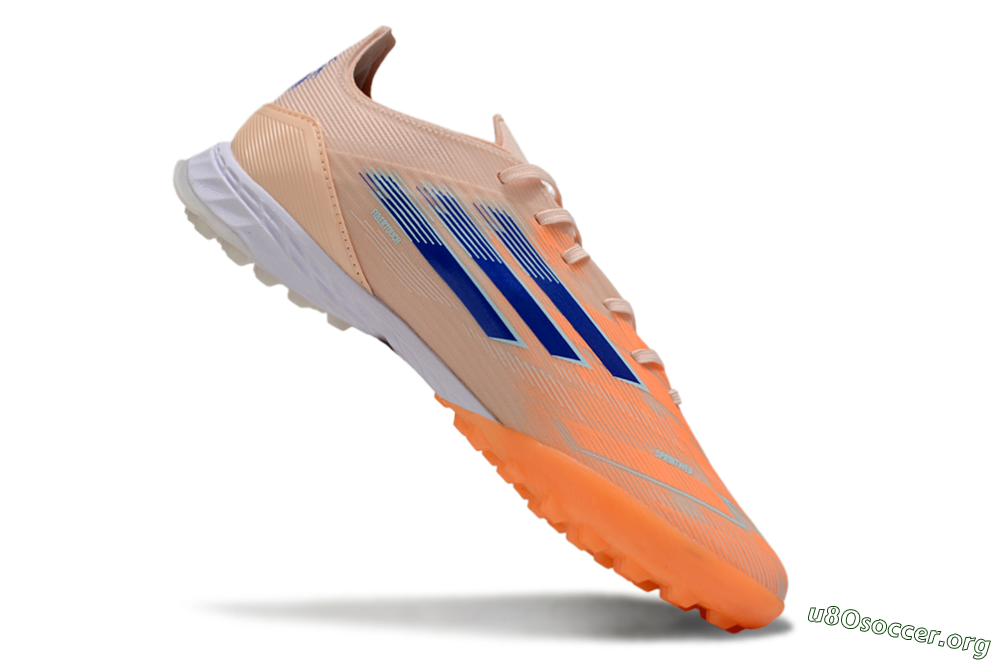 Adidas F50 Elite TF Football Shoes - Orange/Blue/White 4