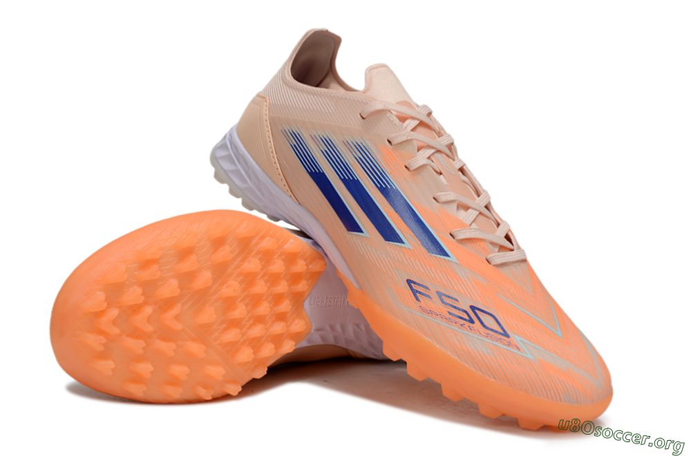 Adidas F50 Elite TF Football Shoes - Orange/Blue/White 0