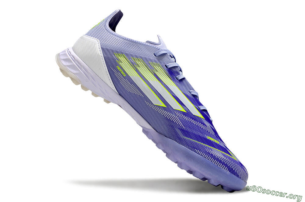 Adidas F50 Elite TF Football Shoes - Purple/Yellow/White 4