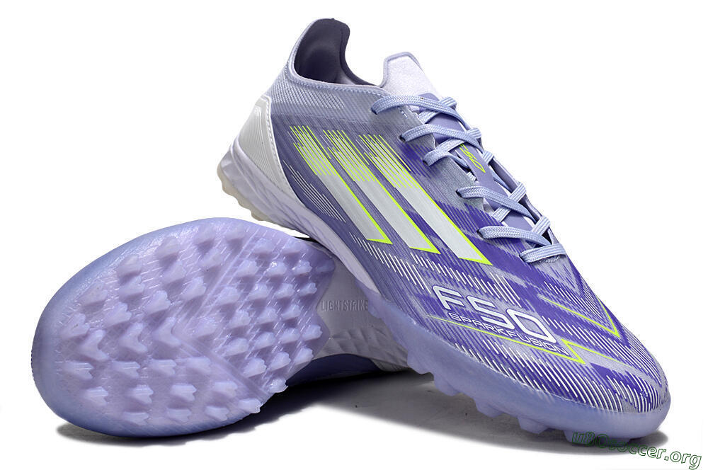 Adidas F50 Elite TF Football Shoes - Purple/Yellow/White 0