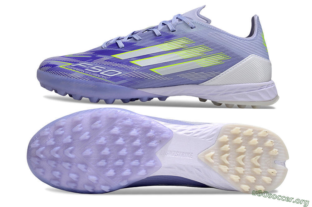 Adidas F50 Elite TF Football Shoes - Purple/Yellow/White 1