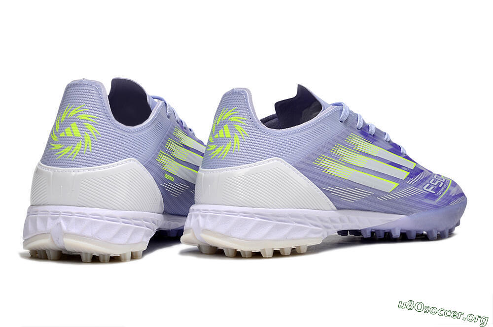 Adidas F50 Elite TF Football Shoes - Purple/Yellow/White 6