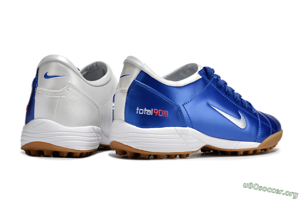 Nike Total 90 III TF Football Shoes - Blue/White 6