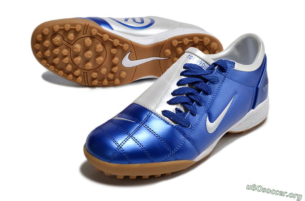 Nike Total 90 III TF Football Shoes - Blue/White 0