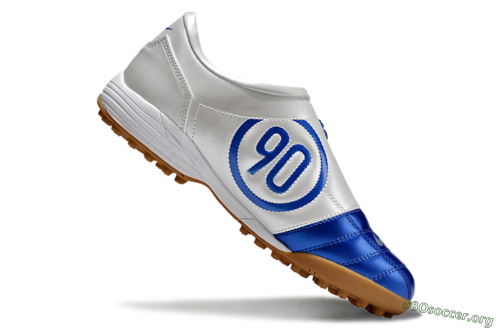Nike Total 90 III TF Football Shoes - Blue/White 4