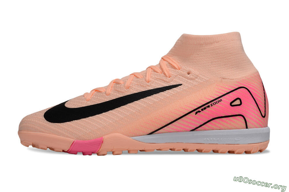 Nike Air Zoom Mercurial Superfly 10 Elite TF Football Shoes - Pink/Black/Red 3