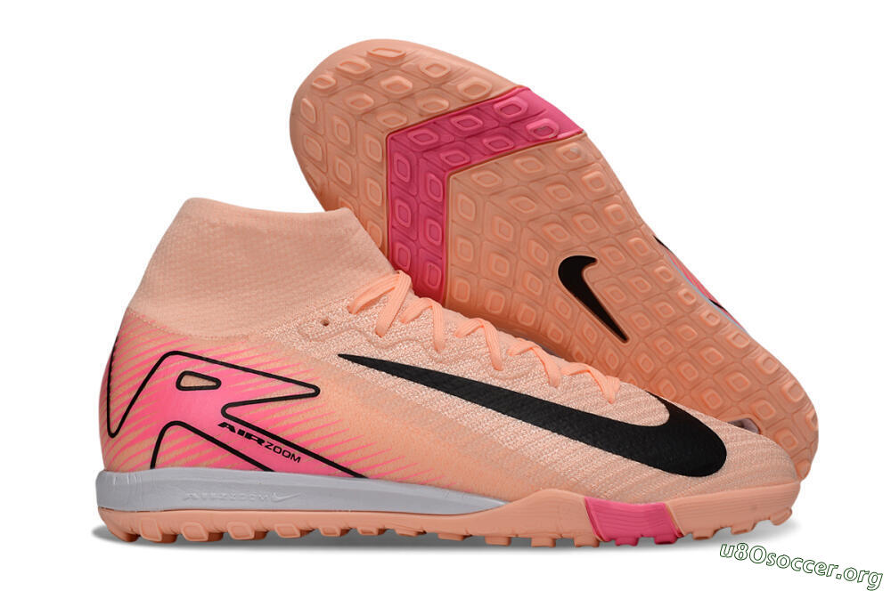 Nike Air Zoom Mercurial Superfly 10 Elite TF Football Shoes - Pink/Black/Red 2