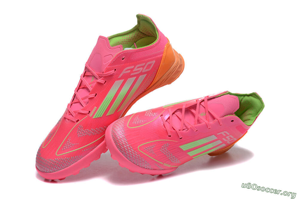 Adidas F50 Pro TF Football Shoes - Red/Yellow/Orange 0