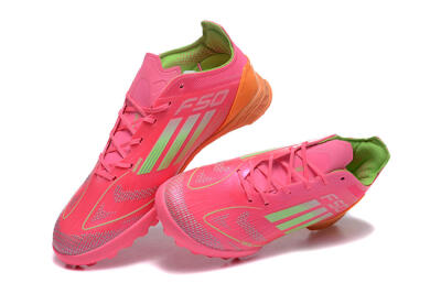 Adidas F50 Pro TF Football Shoes - Red/Yellow/Orange