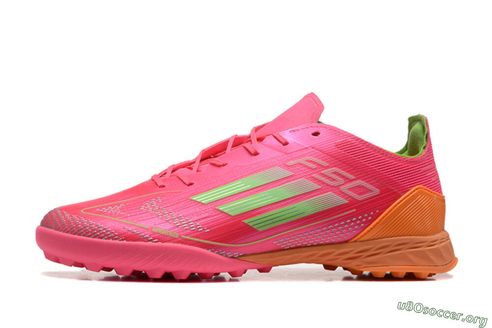 Adidas F50 Pro TF Football Shoes - Red/Yellow/Orange 3