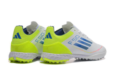 Adidas F50 Pro TF Football Shoes - Grey/Blue/Yellow