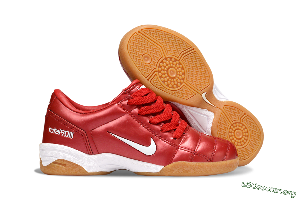 Nike Total 90 III IC Football Shoes - Red/White 2