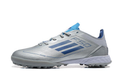 Adidas F50 Pro TF Football Shoes - Silver/Blue/White