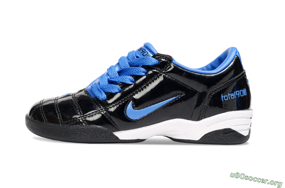 Nike Total 90 III IC Football Shoes - Black/Blue/White 3