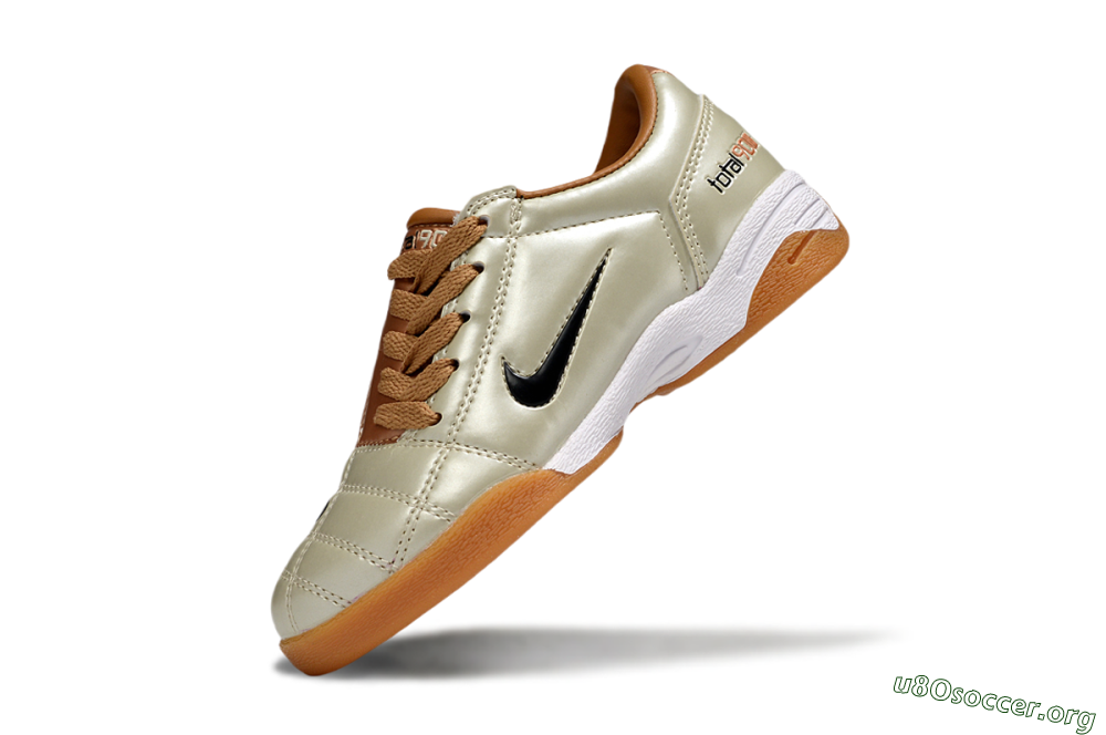 Nike Total 90 III IC Football Shoes - Beige/Black/White 5