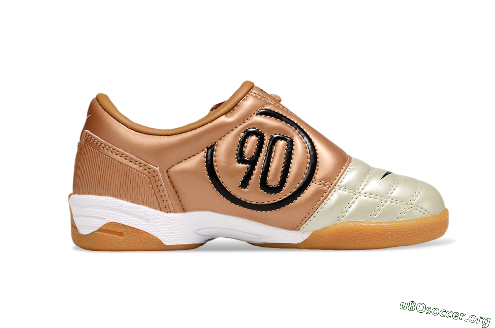 Nike Total 90 III IC Football Shoes - Beige/Black/White 7
