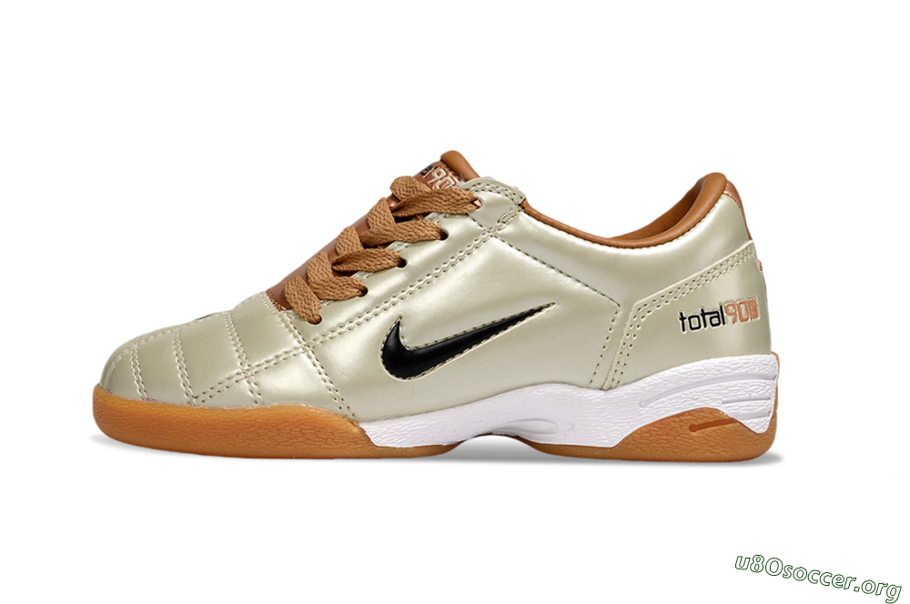 Nike Total 90 III IC Football Shoes - Beige/Black/White 3