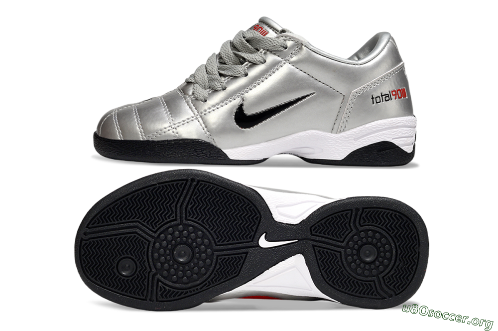 Nike Total 90 III IC Football Shoes - Silver/Black/White 1