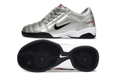 Nike Total 90 III IC Football Shoes - Silver/Black/White