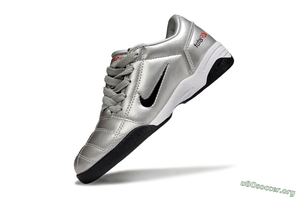 Nike Total 90 III IC Football Shoes - Silver/Black/White 5