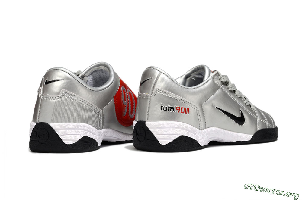 Nike Total 90 III IC Football Shoes - Silver/Black/White 6
