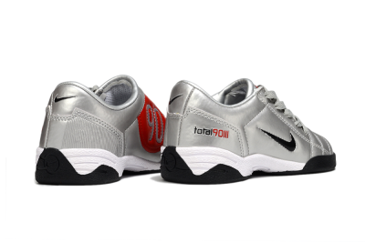Nike Total 90 III IC Football Shoes - Silver/Black/White
