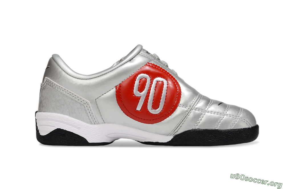 Nike Total 90 III IC Football Shoes - Silver/Black/White 7