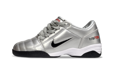 Nike Total 90 III IC Football Shoes - Silver/Black/White