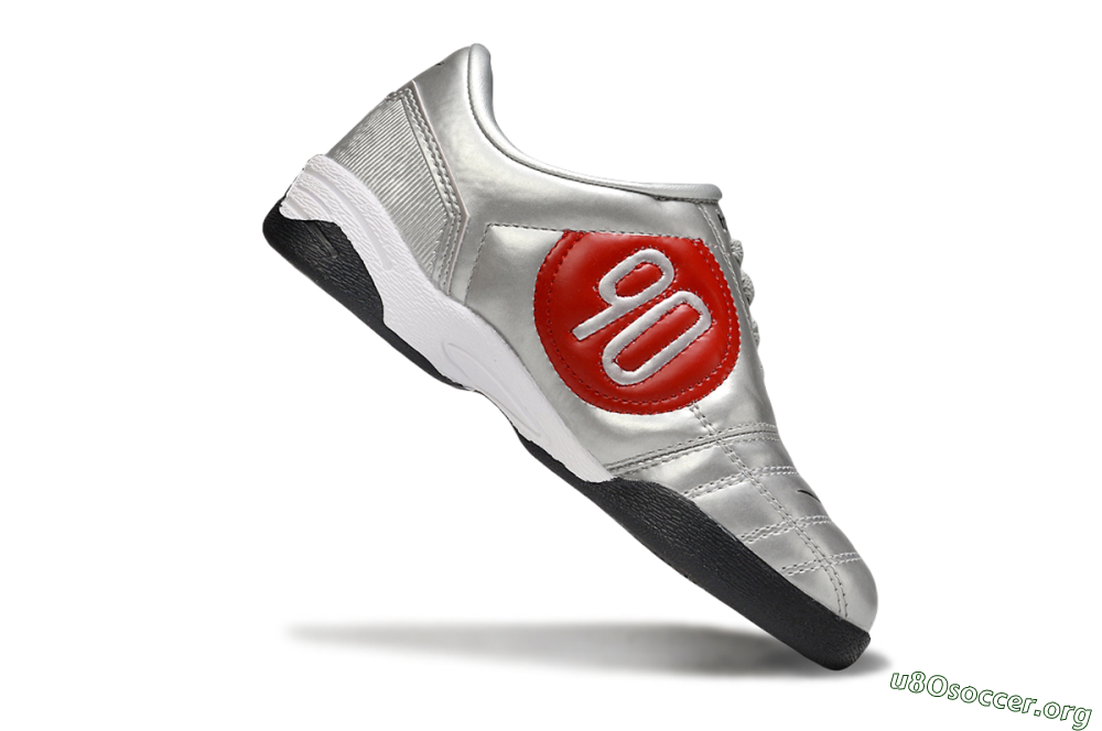 Nike Total 90 III IC Football Shoes - Silver/Black/White 4