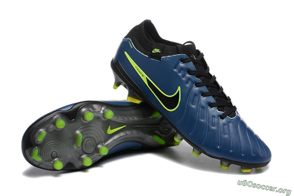 Nike Tiempo Legend 10 Elite FG Football Boots - Blue/Black/Yellow 4
