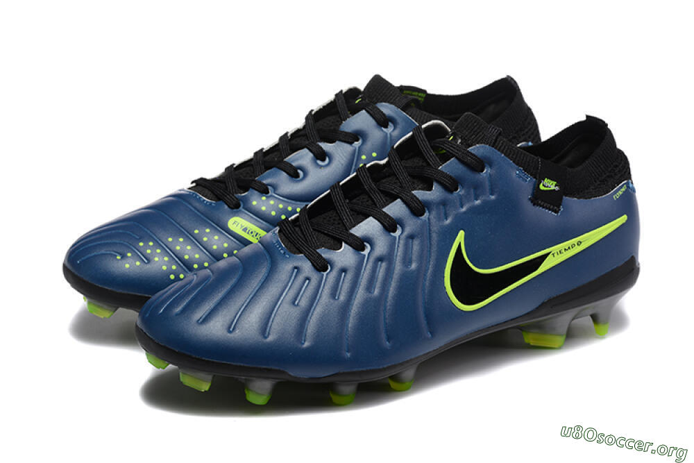 Nike Tiempo Legend 10 Elite FG Football Boots - Blue/Black/Yellow 5