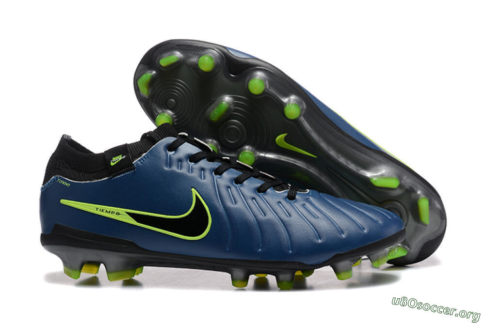 Nike Tiempo Legend 10 Elite FG Football Boots - Blue/Black/Yellow 2