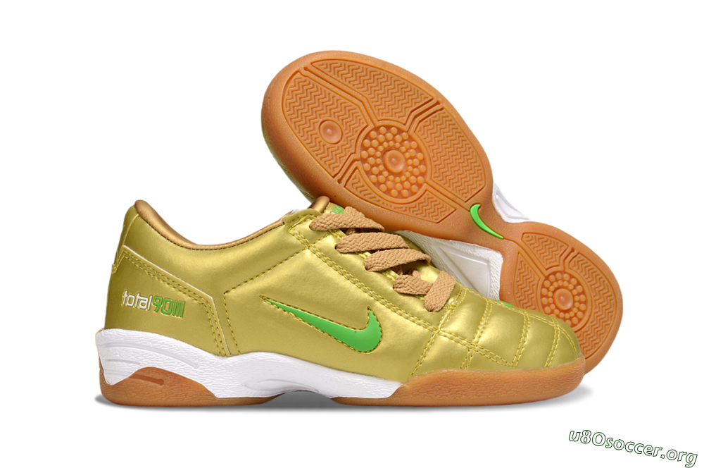 Nike Total 90 III IC Football Shoes - Gold/Yellow/White 2
