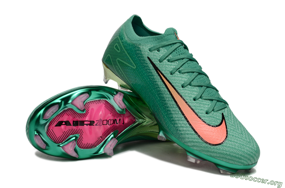 Nike Air Zoom Mercurial Vapor 16 Elite FG Football Boots - Green/Pink/Black 4