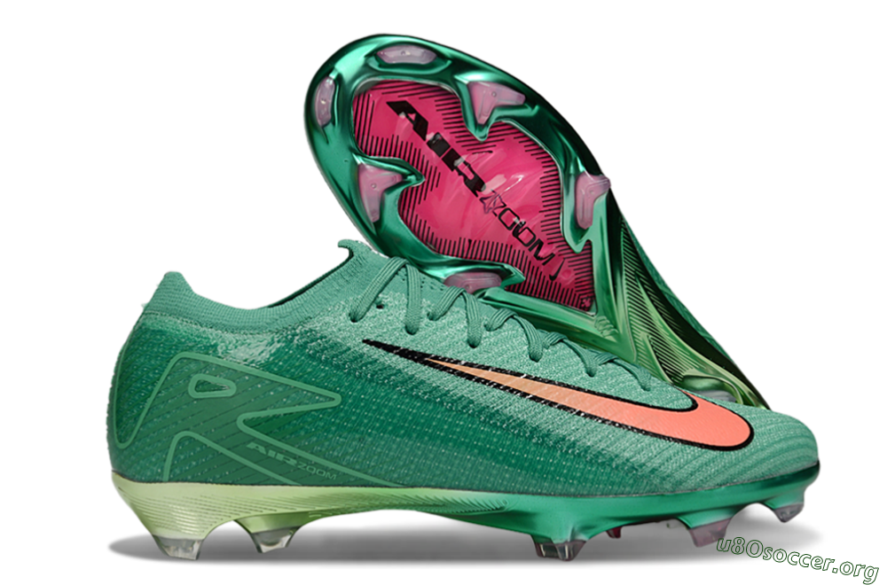 Nike Air Zoom Mercurial Vapor 16 Elite FG Football Boots - Green/Pink/Black 2
