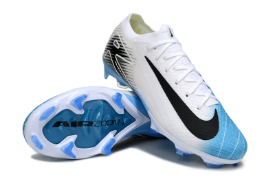 Nike Air Zoom Mercurial Vapor 16 Elite FG Football Boots - White/Black/Blue
