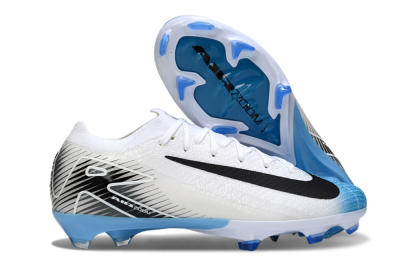 Nike Air Zoom Mercurial Vapor 16 Elite FG Football Boots - White/Black/Blue