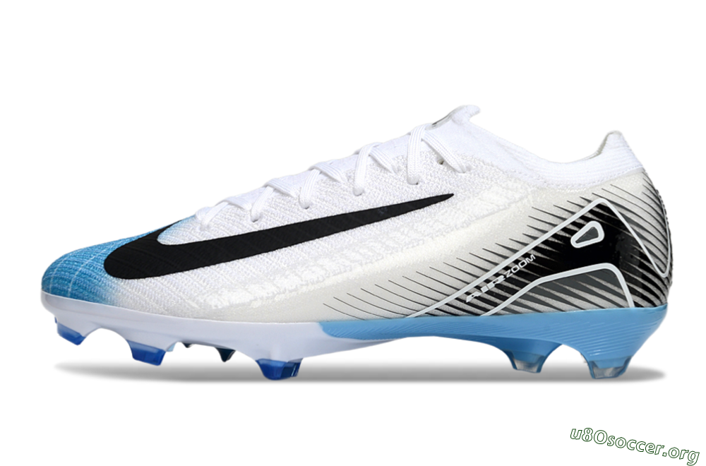 Nike Air Zoom Mercurial Vapor 16 Elite FG Football Boots - White/Black/Blue 3
