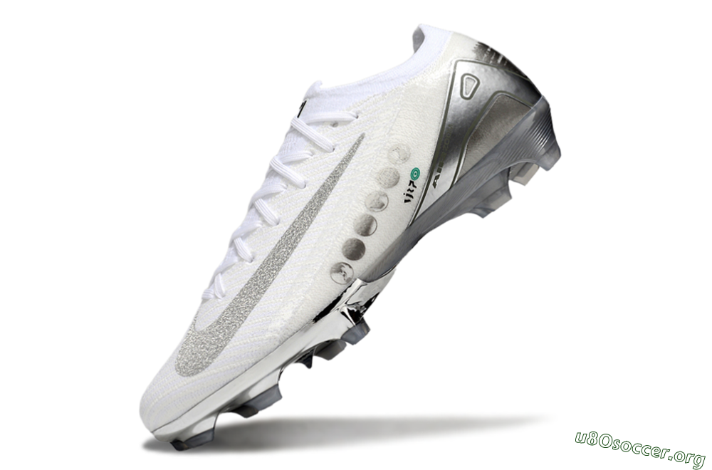 Nike Air Zoom Mercurial Vapor 16 Elite FG Football Boots - White/Silver/Grey 6