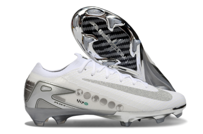 Nike Air Zoom Mercurial Vapor 16 Elite FG Football Boots - White/Silver/Grey