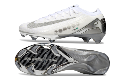Nike Air Zoom Mercurial Vapor 16 Elite FG Football Boots - White/Silver/Grey