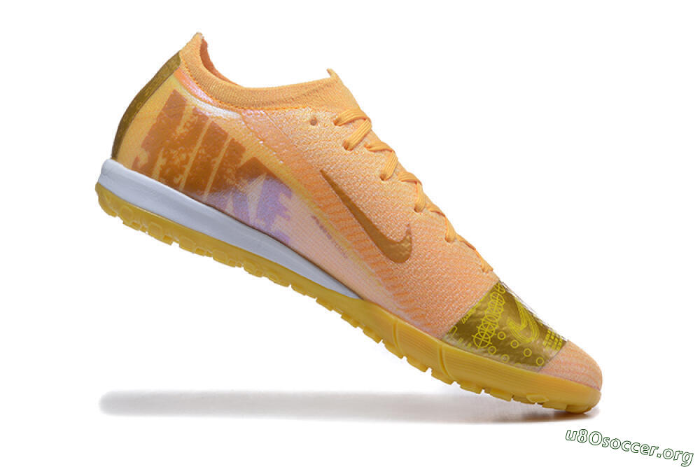 Nike Air Zoom Mercurial Vapor 16 Elite TF Football Shoes - Yellow/Gold/White 7