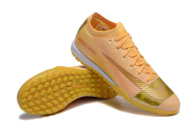 Nike Air Zoom Mercurial Vapor 16 Elite TF Football Shoes - Yellow/Gold/White